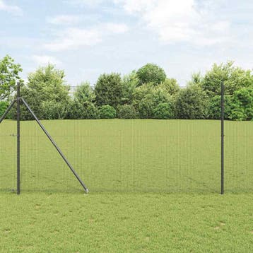 vidaXL gelast draadhek met grondpennen 11 x 1,5 m, Verzenden, Nieuw, IJzer