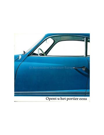 1963 VOLKSWAGEN KARMANN GHIA BROCHURE NEDERLANDS, Boeken, Nieuw, Volkswagen, Author