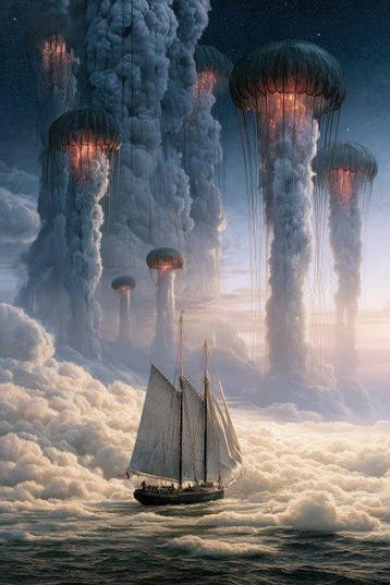 Iconica - Voyage Through the Jellyfish Tempest - unique 1/1