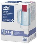 Tork draagbare mini centerfeed dispenser Starterspack turquo, Verzenden