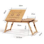 Opvouwbare Laptoptafel Bamboe Bedtafel Schootbureau, Verzenden, Nieuw