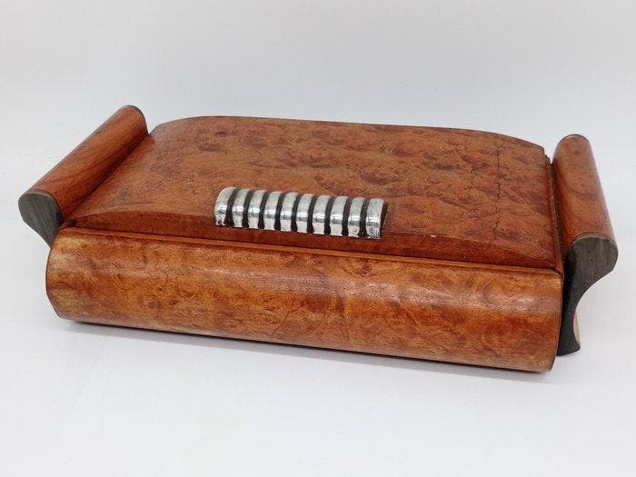 Zonder minimumprijs - sigaretten dispenser - .800 zilver,, Verzamelen, Rookartikelen, Aanstekers en Luciferdoosjes