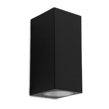 Geo Up en Down Muurlamp Zwart met Dim LED Binnenverlichting, Verzenden, Nieuw