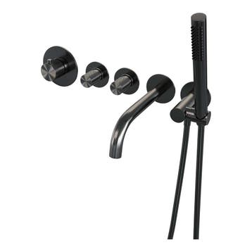 Brauer Gunmetal Carving Thermostatische Inbouw Badkraan, Doe-het-zelf en Verbouw, Sanitair, Ophalen of Verzenden, Nieuw