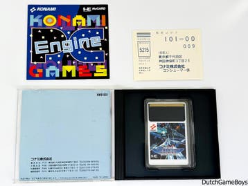 PC Engine - Gradius + Reg. Card, Spelcomputers en Games, Verzenden, Gebruikt