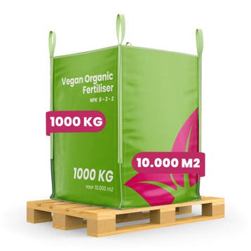 Vegan plantaardige meststof (Big Bag 1000 kg - voor 10.000, Verzenden, Mest
