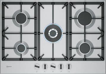 Neff T27CIQ8N0 - Gaskookplaat - 75 cm - 5 kookzones - RVS, Ophalen of Verzenden, Nieuw