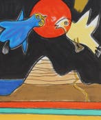 Corneille (1922-2010) - Vogels en zon