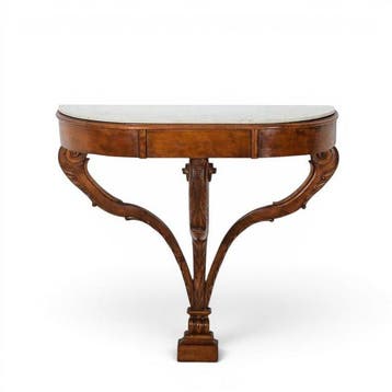 Wandtafel - Hout, Marmer - Lodewijk XV-stijl
