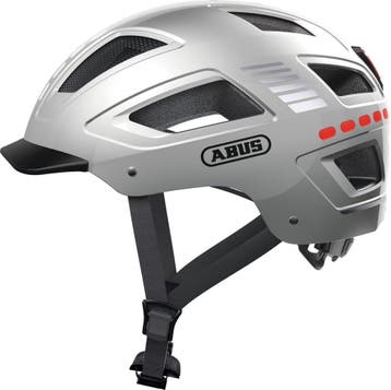 Abus Hyban 2.0 stadsfietshelm - Signal Silver XL, Fietsen en Brommers, Fietsaccessoires | Fietshelmen, Ophalen of Verzenden, Nieuw