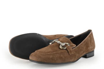 Linea Zeta Instappers in maat 38 Bruin, Kleding | Dames, Bruin, Verzenden, Instappers, Zo goed als nieuw