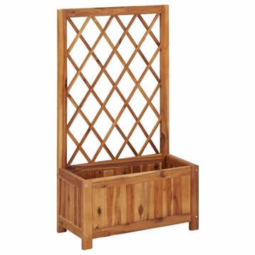 Tuinbak met trellis 100cm - Laatste Stuk! - 40% Korting, Minder dan 60 cm, Ophalen of Verzenden, Zo goed als nieuw, 60 cm of meer