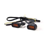 Richtingaanwijzers | Stuurmontage | LED | Zwart | Amber Glas, Verzenden, Nieuw