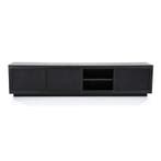 TV-Meubel Helsinki - 200cm - Zwart - 95721 - tv-meubels, Nieuw, Overige materialen
