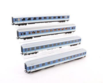 Roco H0 - Modeltrein personenwagen (4) - Vier IC rijtuigen,, Nieuw