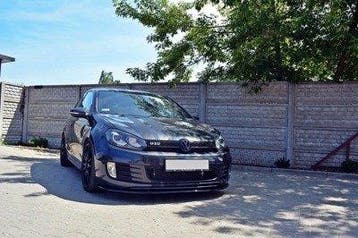 Voorspoiler VW Golf 6 GTI Glans Zwart, Ophalen of Verzenden, Nieuw