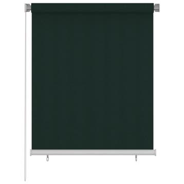 vidaXL Rolgordijn voor buiten 125(B)x140(H) cm HDPE, Huis en Inrichting, Stoffering | Gordijnen en Lamellen, Verzenden, Nieuw