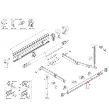 Fiamma F45S Leadrail 450 Polar White, Ophalen of Verzenden, Nieuw, Fiamma