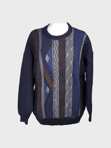 Breidholt Sweater Heren maat XL Navy Blue Vintage, Overige kleuren, Ophalen of Verzenden, Zo goed als nieuw, Maat 56/58 (XL)