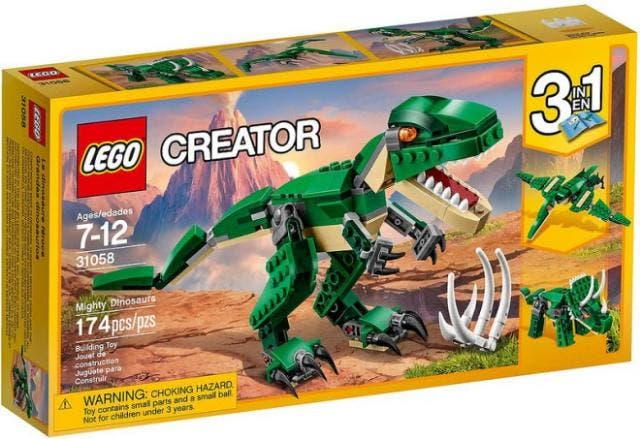 LEGO Creator 3-in-1 Mighty Dinosaurs - 31058 (Nieuw), Kinderen en Baby's, Speelgoed | Duplo en Lego, Nieuw, Verzenden