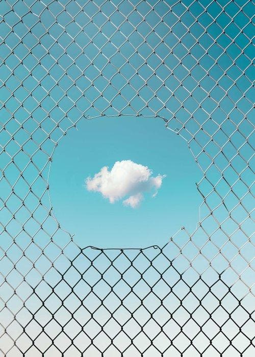 Marcus Cederberg - Fenced cloud, Antiek en Kunst, Kunst | Designobjecten