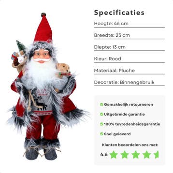 2dekans | Kerstgeschenken Kerstman-Pop - Kerstversiering, Ophalen of Verzenden, Zo goed als nieuw