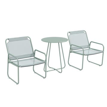 TRUUSK 3-delig Bistro-Set Balkonmeubel-Set - Groen - 1 Tafel, Verzenden, Nieuw