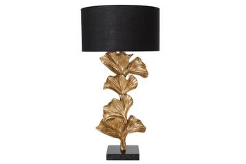 Tafellamp GINKGO 70cm goud zonder kap - 41694, Huis en Inrichting, Ophalen of Verzenden, Nieuw