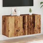 vidaXL Tv-meubel wandgemonteerd 80x30x41 cm oud houtkleurig, Huis en Inrichting, Minder dan 50 cm, Verzenden, 75 cm of meer, Nieuw