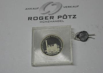 5 Mark Ddr 5 M 1988 Ferneisenbahn Saxonia Pp originalverp..., Verzenden
