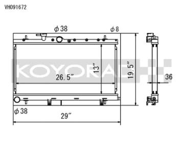 Koyo 03-07 Subaru Impreza WRX/STI (MT / w/ Filler Neck), Ophalen of Verzenden, Nieuw