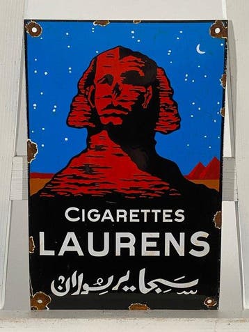Laurens - Emaille plaat - 30x20cm - Gemaakt van een dikke