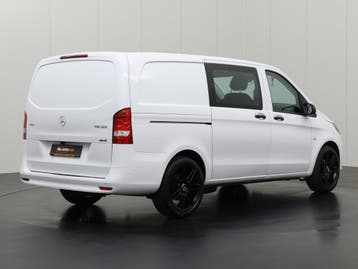 Mercedes Vito Dubbel cabine  2021 Diesel Automaat, Auto's, Automaat, Zwart, Wit, Diesel