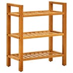 vidaXL Schoenenrek met 3 schappen 50x27x60 cm massief, Verzenden, Nieuw