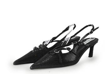 Steve Madden Slingbacks in maat 40 Zwart, Verzenden, Zwart, Steve Madden, Zo goed als nieuw