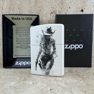Zippo - Western Cowgirl Design - Zonder minimumprijs -, Nieuw