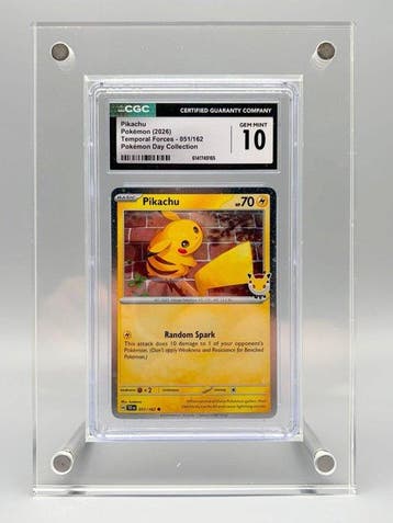 Pokémon Graded card - Pikachu (Cosmos Holo) - 2026 Pokémon, Nieuw