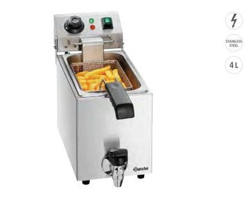 Bartscher Friteuse SNACK I Plus | RVS | 4 LITER | 4,2 kG, Verzenden, Nieuw in verpakking