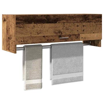 vidaXL Kledingkast 100x32,5x35 cm bewerkt hout oud, Huis en Inrichting, Kasten | Kledingkasten, Verzenden, Nieuw