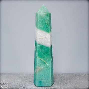 Natuurlijke topkwaliteit aventurijn Obelisk, Brazilië-