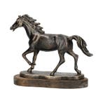 Beeldje - Trotting horse - Hout, IJzer, Antiek en Kunst