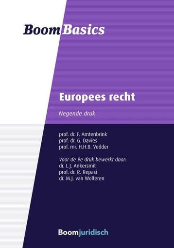9789462907355 Boom Basics - Europees recht, Verzenden, Nieuw, Laurens Ankersmit