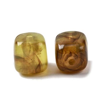 10 x Acryl kralen cube two tone opaque 17 x 15,5 x 15,5 m..., Ophalen of Verzenden, Nieuw, Kraal