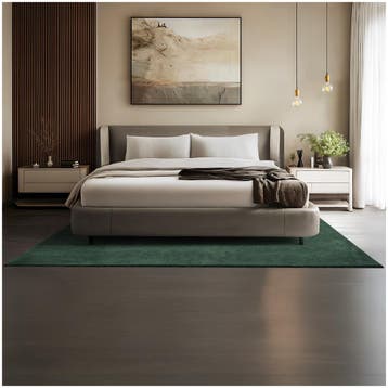 Kortpolig vloerkleed Soft Zone - 160 x 230 cm, groen, Verzenden, Nieuw