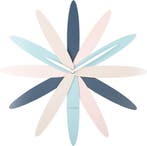 2dekans | Karlsson Wandklok Bloom - Multicolor - Ø45cm -, Huis en Inrichting, Woonaccessoires | Klokken, Ophalen of Verzenden