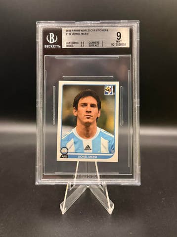 Beckett 9 Panini 2010 World Cup Africa Lionel Messi RARE NO, Verzenden, Zo goed als nieuw, Losse kaart