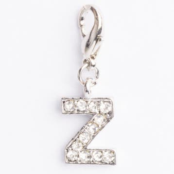 Be Charmed letter Z bedel met karabijnsluiting zilver met..., Ophalen of Verzenden, Nieuw, Bedel