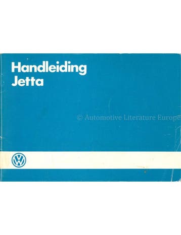 1985 VOLKSWAGEN JETTA INSTRUCTIEBOEKJE NEDERLANDS