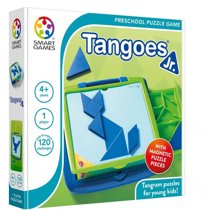SmartGames - Tangoes Jr - kinderpuzzel - 120 opdrachten, Hobby en Vrije tijd, Denksport en Puzzels, Ophalen of Verzenden