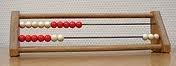 Telraam - Rekenrek tot 20 klein rood-wit  (circa 20 cm), Verzenden, Nieuw
